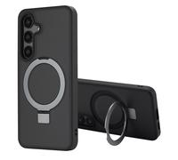 ACCEZZ Stand ad Anello Backcover metallo Cover per Samsung Samsung Galaxy S24, Nero