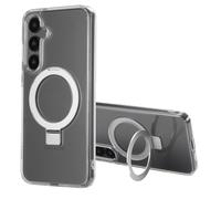 ACCEZZ Stand ad Anello Backcover metallo Cover per Samsung Samsung Galaxy S24 Plus, Trasparente