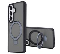 ACCEZZ Stand ad Anello Backcover metallo COVER per Samsung Samsung Galaxy S26, Nero