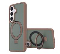 ACCEZZ Stand ad Anello Backcover metallo COVER per Samsung Samsung Galaxy S26, Marrone