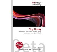 Ring Theory: Mathematics, Ring, Algebraic Structure, Integer, Representation of an Algebra, Module