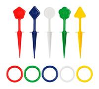 Ring Toss Game | Set di giochi | Borse da preghiera in con coni ad anello | Anelli in per bambini colorati Beanbag Giochi di Carnevale Giocattoli per Bambini Bambini Attività