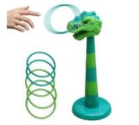 Ring Tossing Game - Dinosaur Outdoor Toy for Active Play | Colorful Flexible Rings with Sturdy Targets, Fun Backyard Party and Camping Activity for Kids Boys Girls Family Gatherings Birthday