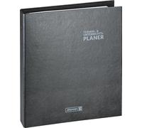 Ringbuch-Kalender mit Einlage 2026/2027 | A4+, Kunststoff, schwarz