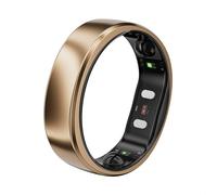 RingConn Gen 2 Air Smart Ring, Anello Intelligente AI Ultra Sottile, 10 Giorni di Batteria, Tracker Fitness/Stress/Frequenza Cardiaca per Donne e Uomini, iOS/Android Compatibile (Dune Oro, 11)