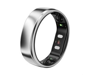 RingConn Gen 2 Air Smart Ring, Anello Intelligente AI Ultra Sottile, 10 Giorni di Batteria, Tracker Fitness/Stress/Frequenza Cardiaca per Donne e Uomini, iOS/Android Compatibile (Galaxy Argento, 7)