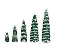 Ringelbaum Verde/Bianco Albero Legno H=8cm Neu Decorazione Seiffen Erzgebirge