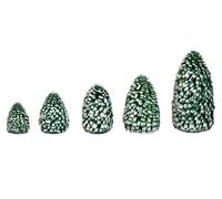 Ringelbaum Winterfichte Verde/Bianco Albero Legno H. = 8cm Nuovo Decorazione