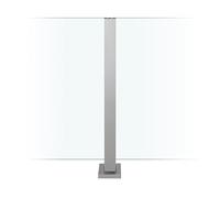 ringhiera balcone Glass Balustrade Post with Accessories, Outdoor Balcony Stair Guardrail Fence glass railing column, Indoor Modern Glass for Deck/Stairs/Garden/Steps(End,H 85CM)