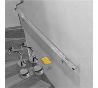 Ringhiera in acrilico trasparente - Supporto da parete per scale Mobility Aids Elegante argento staffe 480 cm Sicurezza & Stile Aggiornamento per Casa & Ufficio Decor