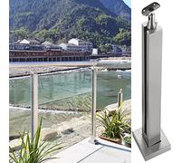 Ringhiera in vetro e acciaio inossidabile for piscina, terrazza e ponte - Altezza da 61 a 145 cm, acciaio inossidabile 304, kit di facile installazione(Shallow Grey,Height 85cm)