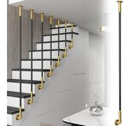 Ringhiera industriale per scale all'aperto, corrimano in metallo personalizzabile, guida di protezione interna, palo portico resistente, design L-Type e H-3 per la massima sicurezza e stile