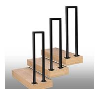 Ringhiera nera a forma di U per scale, 45 cm, in ferro battuto, per interni ed esterni, design moderno, per anziani e disabili, impugnatura di sicurezza per un facile utilizzo