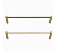 Ringhiera per Mensola Binari Ribaltabili in Ottone per Ripiani 20-95 cm, Diametro 6 mm Ringhiera per Ripiani per Mobili in Legno, Asta Tonda Recinzione Frontale Armadio(2pcs Style A,40cm/15.7in)