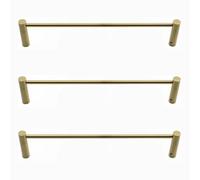 Ringhiera per Mensola Binari Ribaltabili in Ottone per Ripiani 20-95 cm, Diametro 6 mm Ringhiera per Ripiani per Mobili in Legno, Asta Tonda Recinzione Frontale Armadio(3pcs Style A,40cm/15.7in)