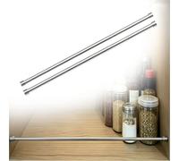 ringhiera per mensole Parapetto Anticaduta Per Ripiani Aperti Da 1/2/4/6/8 Pacchi, Libreria Armadi/librerie/armadi/portascarpe In Legno Massello, Impedisce(Pack of 2,L 85 cm)