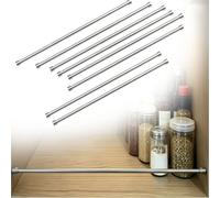 ringhiera per mensole Parapetto Anticaduta Per Ripiani Aperti Da 1/2/4/6/8 Pacchi, Libreria Armadi/librerie/armadi/portascarpe In Legno Massello, Impedisce(Pack of 8,L 35 cm)