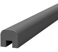 ringhiera per scale Corrimano in legno for scale, corrimano superiori in vetro, canale superiore in vetro, scanalatura for schede, lunghezza personalizzabile interne(Grey,90cm)