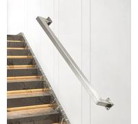 Ringhiera per scale in acciaio inossidabile argento 3FT 6FT 9FT 13FT Corrimano di sicurezza a parete per scale di casa hotel Villa Ponte Portico Assistenza per l'equilibrio(300cm)