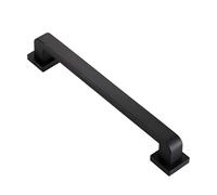Ringhiera per scale in acciaio inossidabile con barra antiscivolo, corrimano resistente, per interni ed esterni, design con base larga per sicurezza, 80 cm, corrimano nero per portico e corridoio