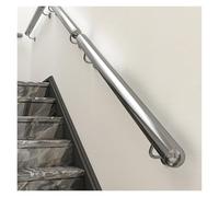 Ringhiera per scale in acciaio inossidabile per legno/cemento/mattoni a parete di sicurezza il 0.9m - 6.1m Indoor/Outdoor Silver Guardrail