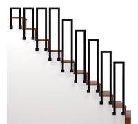 Ringhiera per scale in ferro battuto per 1 gradino anteriore portico il transizionale scala balaustra maniglione supporto laterale per villa e loft 100 cm