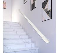 Ringhiera per scale in legno di alta qualità con staffe antiscivolo per interni per corridoio, villa loft, 200 cm, protezione di sicurezza per scale ed elegante
