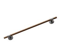 Ringhiera per scale in legno massello antiscivolo in legno naturale per uso domestico Guardrail interno a parete per anziani aste di supporto per soffitta per la sicurezza.
