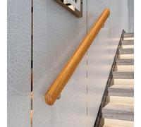 Ringhiera per scale in legno massello, montaggio a parete, per interni, da 1 m a 4 m, 180 cm, per corridoio e bagno, per decorare la casa e la sicurezza