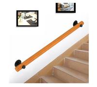 Ringhiera per scale in legno per interni per bambini e anziani, Ø 45 mm, lunghezza regolabile 50-220 cm, robusta per scale, facile installazione