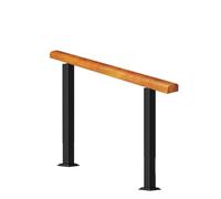 Ringhiera Per Scale In Metallo - Corrimano Per In Legno Per Gradini Del Soppalco, Balaustra Di Transizione Per Portico Anteriore A 4 O 5, Con 2 Pali In Ferro Battuto(Height 85cm,110cm/43inch)