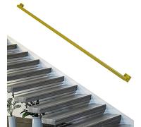 - Ringhiera per scale in metallo zincato industriale per uso interno/esterno montaggio a parete quadrata balaustra finitura oro 6m lunghezza ed elegante