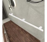 Ringhiera per scale interne, capacità di carico di 440 libbre, corrimano in ferro zincato bianco per tubi industriali, corrimano per scale in metallo montato a parete per la decorazione della casa(400