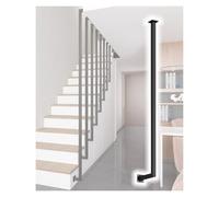 Ringhiera Per Scale Interne Esterni Balaustre In Ferro Per Scale, Di Ringhiere Per Scale A Montanti Per Prevenire Le Cadute, Balaustre Verticali Per Scale A Livello E In Pendenza(Black,212cm/83.4in)