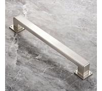 Ringhiera per scale moderna Ringhiera in metallo quadrata in acciaio inossidabile Maniglione per parete 3FT 5FT 7FT 8FT 9FT Guardrail lunghi di sicurezza antiscivolo per aree interne ed esterne(360cm)