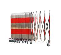 Ringhiera Pieghevole In Acciaio Inox Con Ruote, Recinzione Girevole A 270°, Recinzione For Asili Nido, Barriera Di Sicurezza Portatile, For Uso Interno Ed Esterno(500cm/16.4FT)