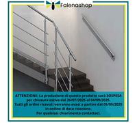 Ringhiera scala acciaio inox 2mt fissaggio a parete fai da te