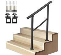 Ringhiere di sicurezza per scale di transizione per gradini in cemento o scale in legno, corrimano a picchetto per montaggio a pavimento per ingresso di soppalchi di ville(Height 95cm,150cm/59inch)