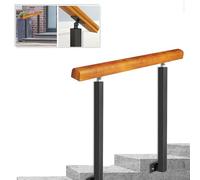 Ringhiere Le ringhiere in Legno Possono Essere adattate a 3 o 5 gradini Ringhiera Esterna per Scale con corrimano a Angolo Regolabile per Portico Anteriore Corrimano in Ferro battuto (Colore