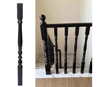 Ringhiere per scale, Balaustre in legno for scale interne, ringhiere for verniciate di nero, archi decorativi for for la ristrutturazione delle(1 PC)