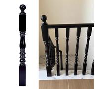 Ringhiere per scale, Balaustre in legno for scale interne, ringhiere for verniciate di nero, archi decorativi for for la ristrutturazione delle(Newel Post)