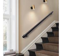 Ringhiere per Scale Interni Esterni Scale Moderne Ringhiera Maniglione di Sicurezza per Tubi Tondi Corrimano in Ferro Metallico per Edifici Domestici o Commerciali, 30cm-600cm(120cm)