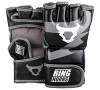 Ringhorns Charger, Guanti da MMA Unisex - Adulto, Nero, S