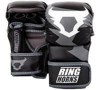 Ringhorns Charger, Guanti Sparring da MMA Unisex - Adulto, Nero, S/M