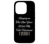 Ringing In New Year For Couple Hot Husband 2026 Celebrate Custodia per iPhone 14 Pro