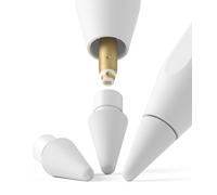 Ringke 2B Tips (3 Pezzi) Compatibile con Punte Apple Pencil, Punte Resistenti con Riduzione del Rumore, Sensibilità alla Pressione e Rilevamento Dell'inclinazione - Matte Light Gray