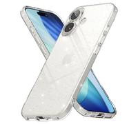 Ringke Air Compatibile con Cover iPhone 17, Custodia Brillantini Trasparente Antiurto Morbida TPU Estetico Flessibile Leggera Estetico - Glitter Clear
