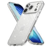 Ringke Air Compatibile con Cover iPhone 17 Pro Max, Custodia Brillantini Trasparente Antiurto Morbida TPU Estetico Flessibile Leggera Estetico - Glitter Clear