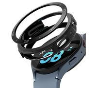 Ringke Air Sports + Bezel Styling Combo Compatibile con Cover Samsung Galaxy Watch 5 44mm, Custodia Antiurto TPU e Ghiera Anti Graffio Alluminio - Black / 11 (AL) Black