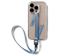 Ringke Band Strap Buckle Rectangle Type, Cinturino Anti-Caduta per Telefono con Badge Rettangolare - Urban Blue